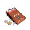 Customized PU Card Holder with Coin Compartment
